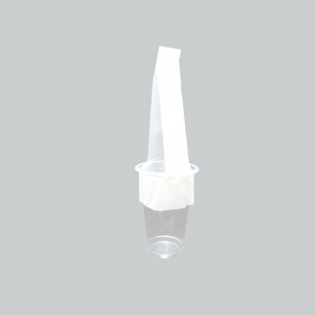 1000057 - PLASTIC T-BAG FOR 12OZ CUP 4.75X8" 1000'S/PKT
