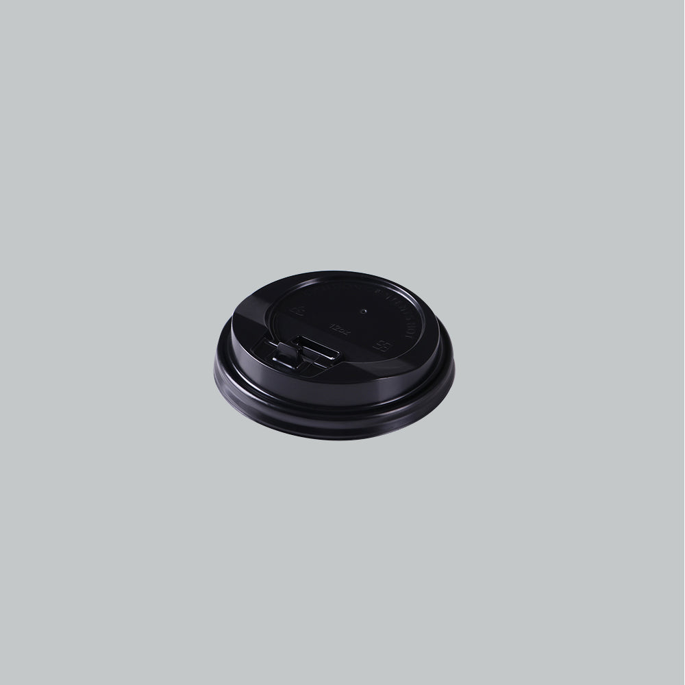 1000325 - DOME LID FOR H/D PAPER CUP 12OZ-BLK/WHTE 100'SX10PKT/CTN
