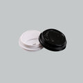 1000331 - DOME LID FOR H/D PAPER CUP 8OZ- BLK/W 100'SX10PKT/CTN