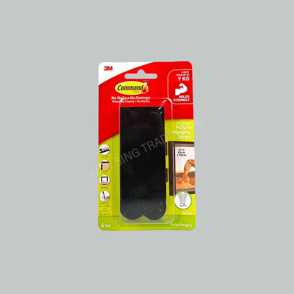 3M 17217BLK CMD (XL) PIC HANGING STRIP 24PKT/CTN