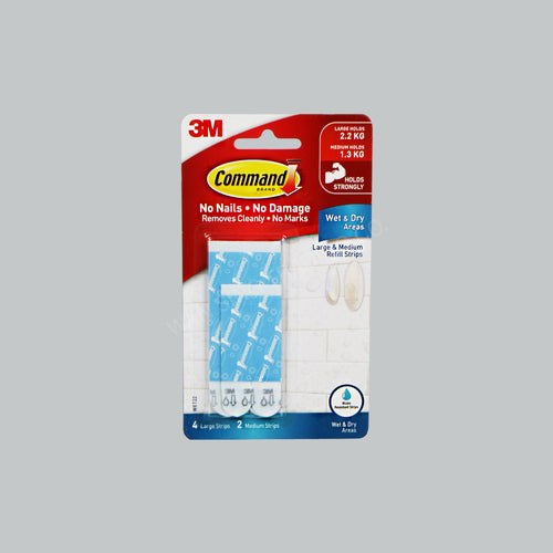 3M WET22 CMD MED & LRG REFILL STRIPS FOR WET & DRY