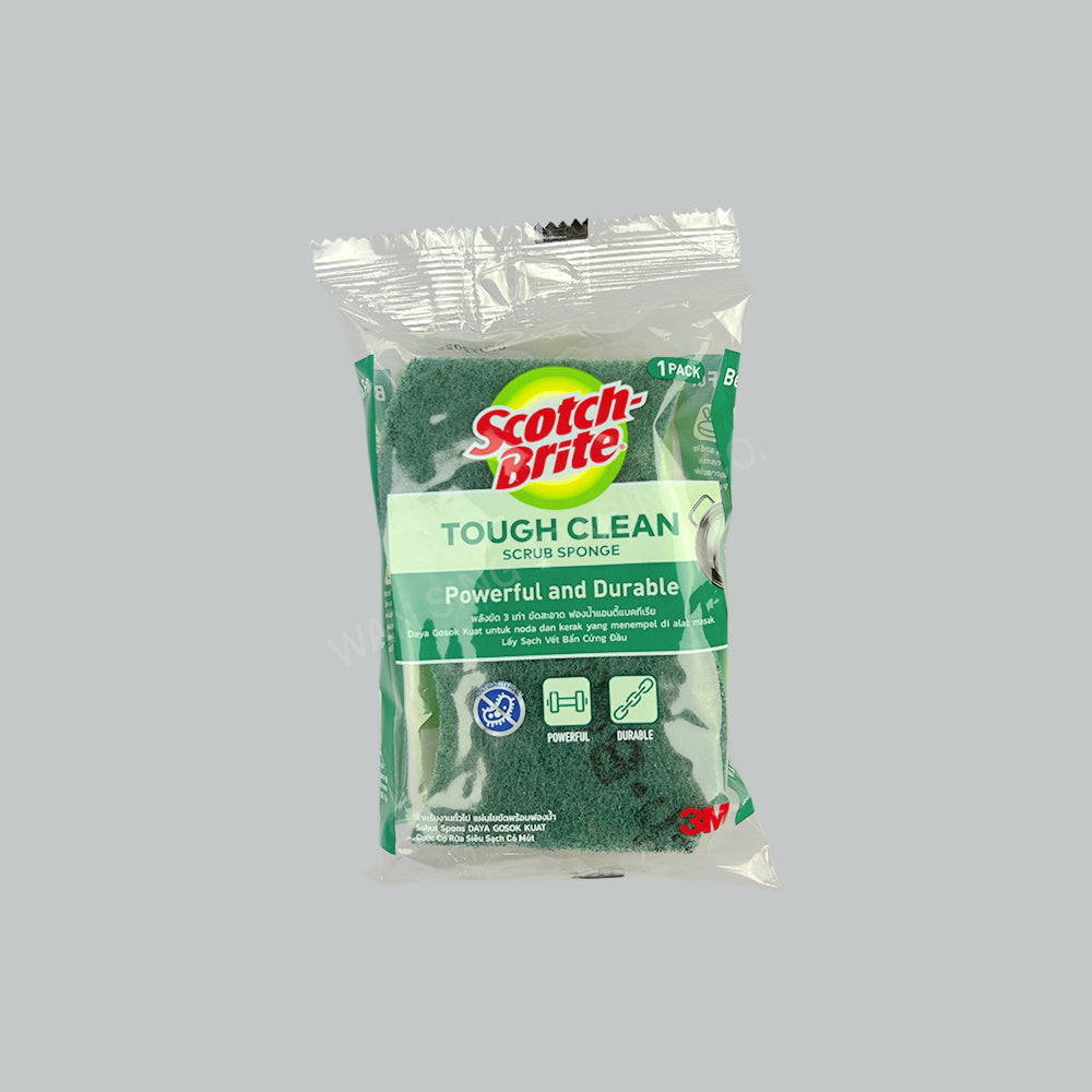 1151004 - 3M S/B TOUGH CLEAN SCRUB SPONGE CUR 1'S