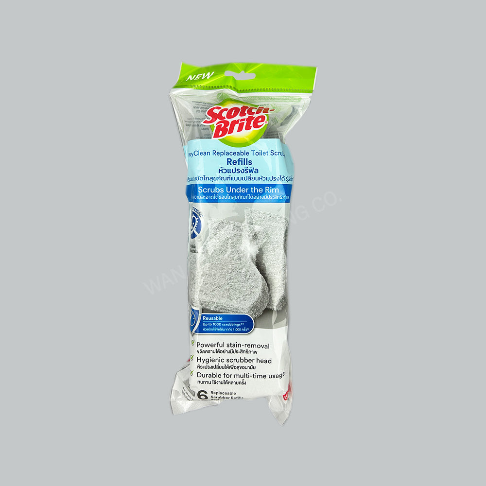 3M S/B EASYCLEAN TOILET SCRUBBER W/6REFIL 12PK/CTN