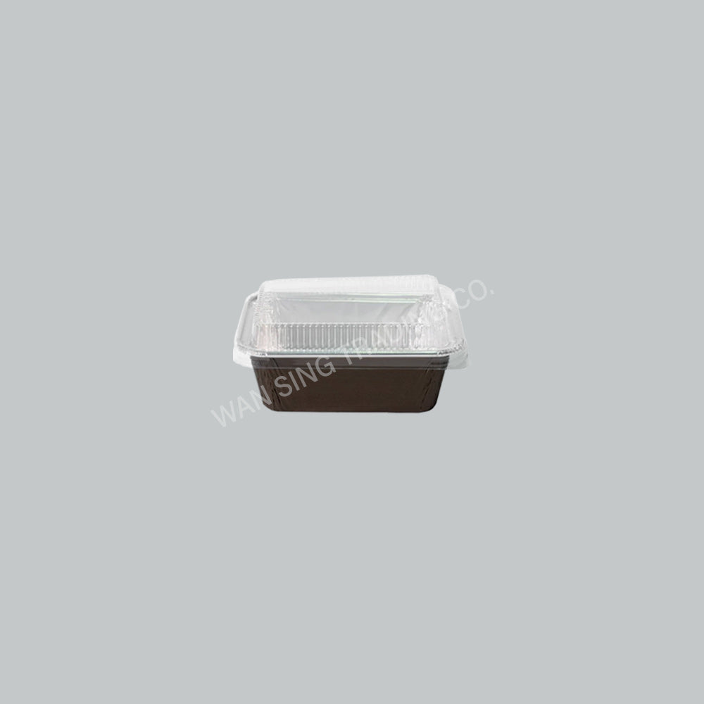 STAR ALUM FOIL RECT TRAY #4618-P MOCHA W/LID 10'SX