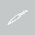 LHP PLASTIC CAKE KNIFE 6" CLEAR 100'SX10PKT/CTN