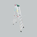 ALUMINIUM 8-STEPS LADDER DOUBLE SIDED