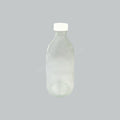 CLEAR GLASS BOTTLE W/WH PLASTIC CAP 300ML 80'S/CTN