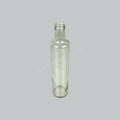 MJ ROUND GLASS BOTTLE CLEAR 500ML W/LID