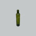 MJ ROUND GLASS BOTTLE GREEN 500ML W/LID
