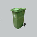 KBM 240L GARBAGE BIN W/WHEEL - GREEN