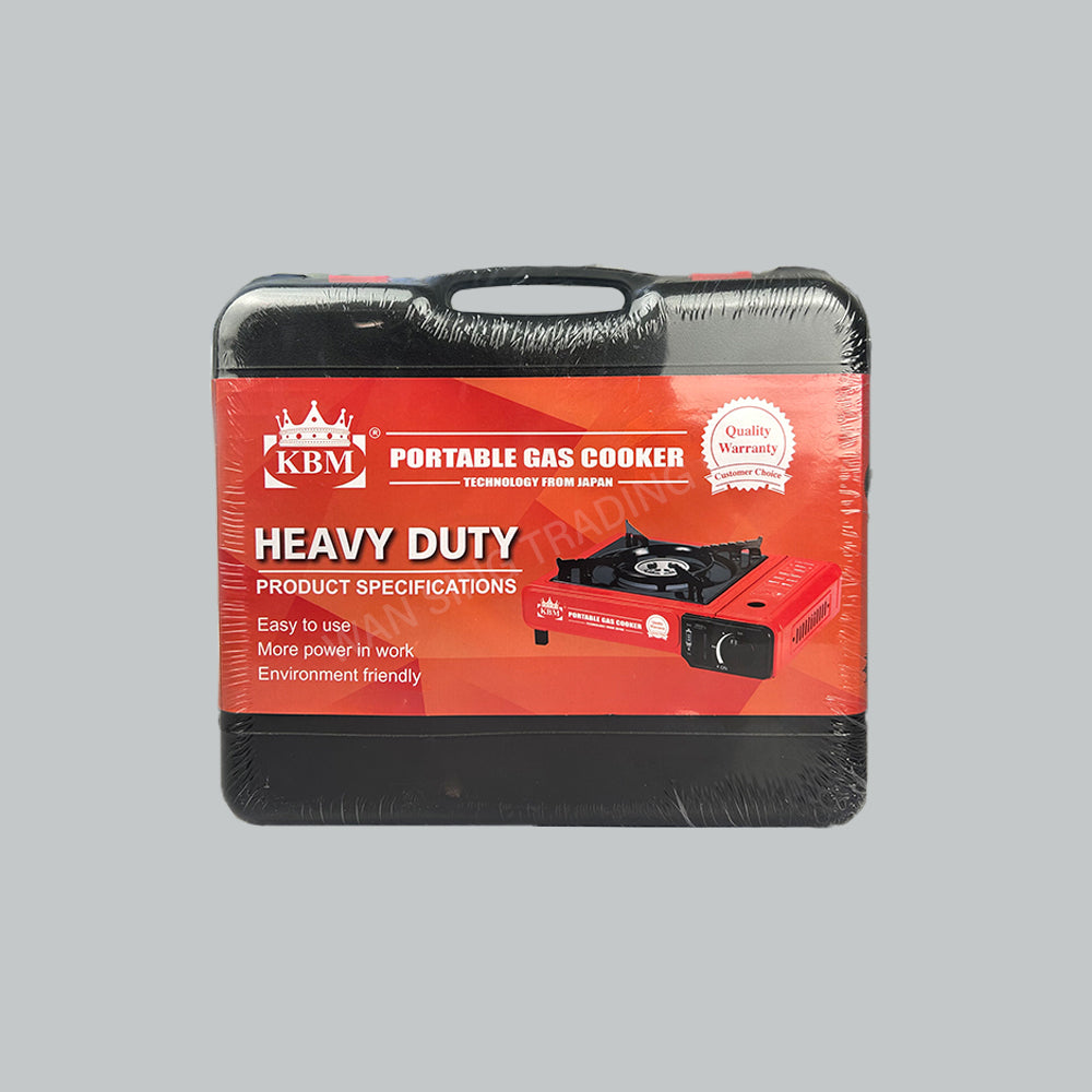 KBM GAS COOKER PORTABLE RED 10'S/CTN