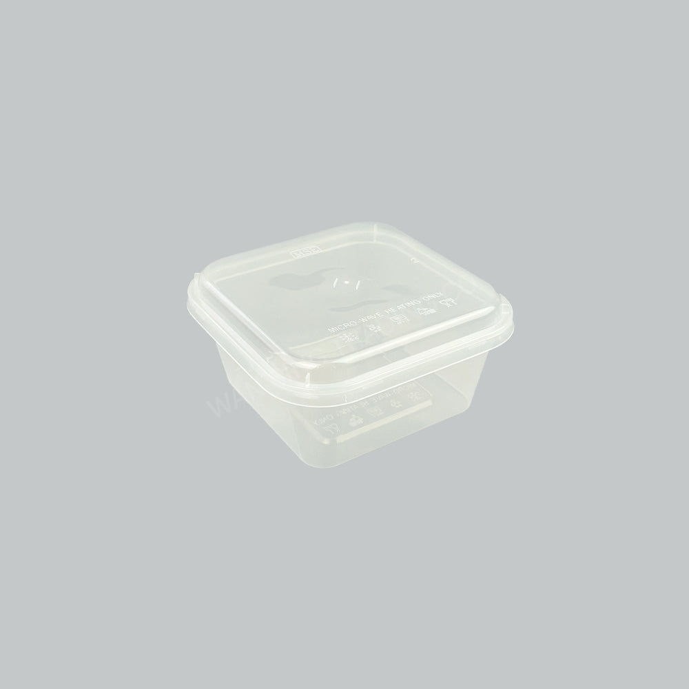 MSE MW SQ CONT SQ450 W/LID 50SETX10PKT/CTN