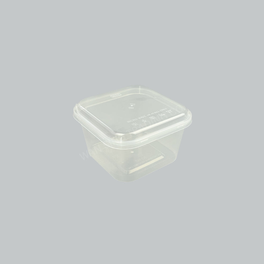 MSE MW SQ CONT SQ550 W/LID 50SETX10PKT/CTN