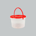 MSE MW ROUND CONT SL650 W/LID + HDLE WH/RD 30SET