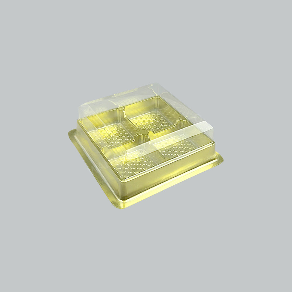 1830717 - GC MC-4S MOONCAKE CONT MINI 4C 141X141X52MM 50'S