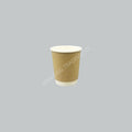 TBH/SEA PAPER CUP 8OZ DOUBLE WALL KRAFT 25'S/PKT
