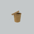 PAPER ICE CREAM CUP 16OZ (KRAFT) + LID 50'SX20P