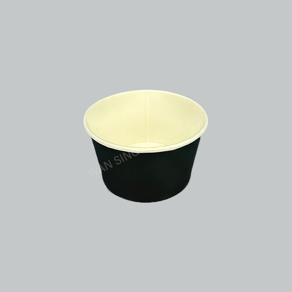 TBH PAPER BOWL 850ML-BLACK-50'SX12PKT/CTN