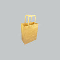 TBH BROWN PAPER BAG W/FLAT HDL 27X21X11CM