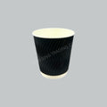 SAN PAPER CUP 6OZ - RIPPLE BLK 25'SX40PKT/CTN