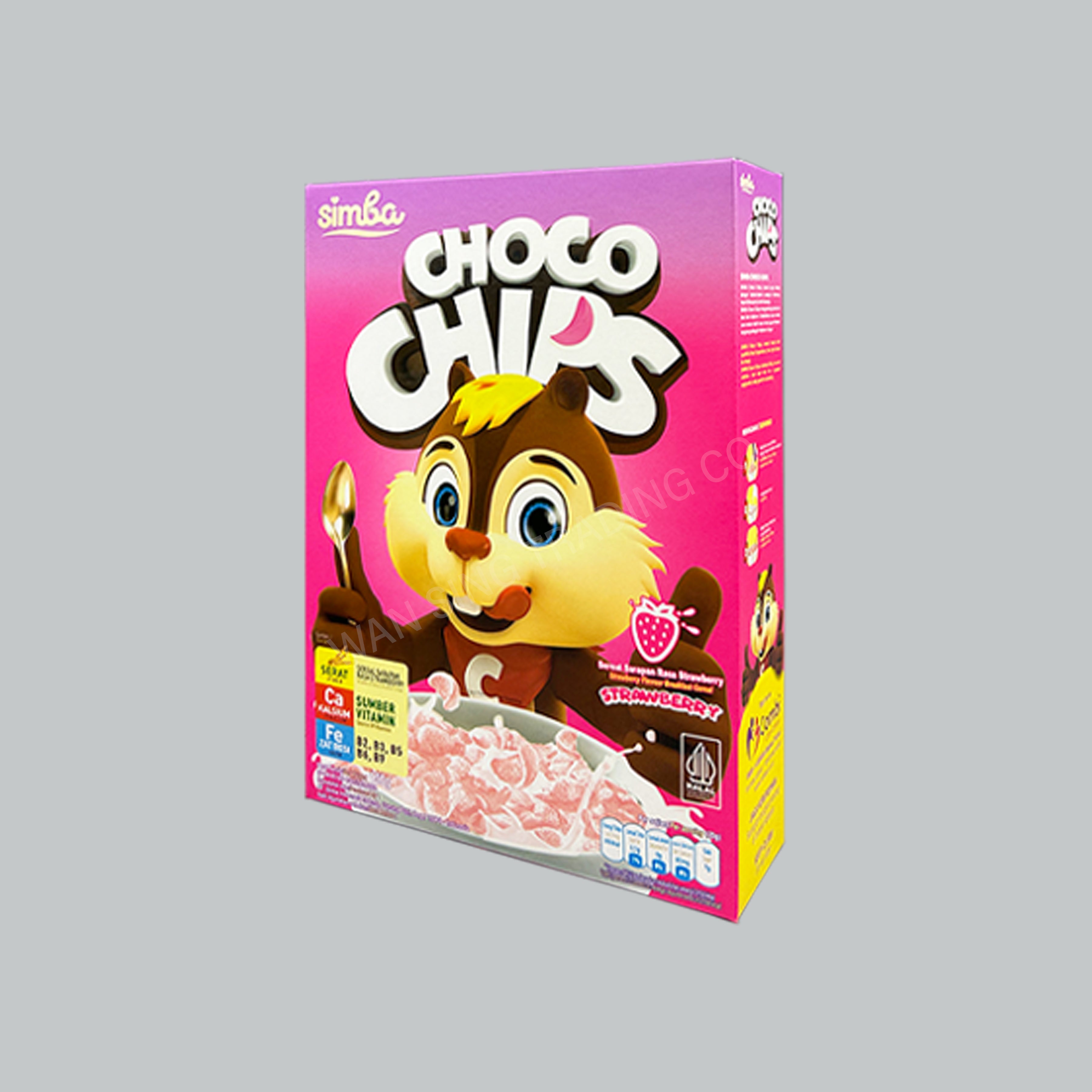 SIMBA CHOCO CHIPS CEREAL STRAWB. 150G 18BOX/CTN