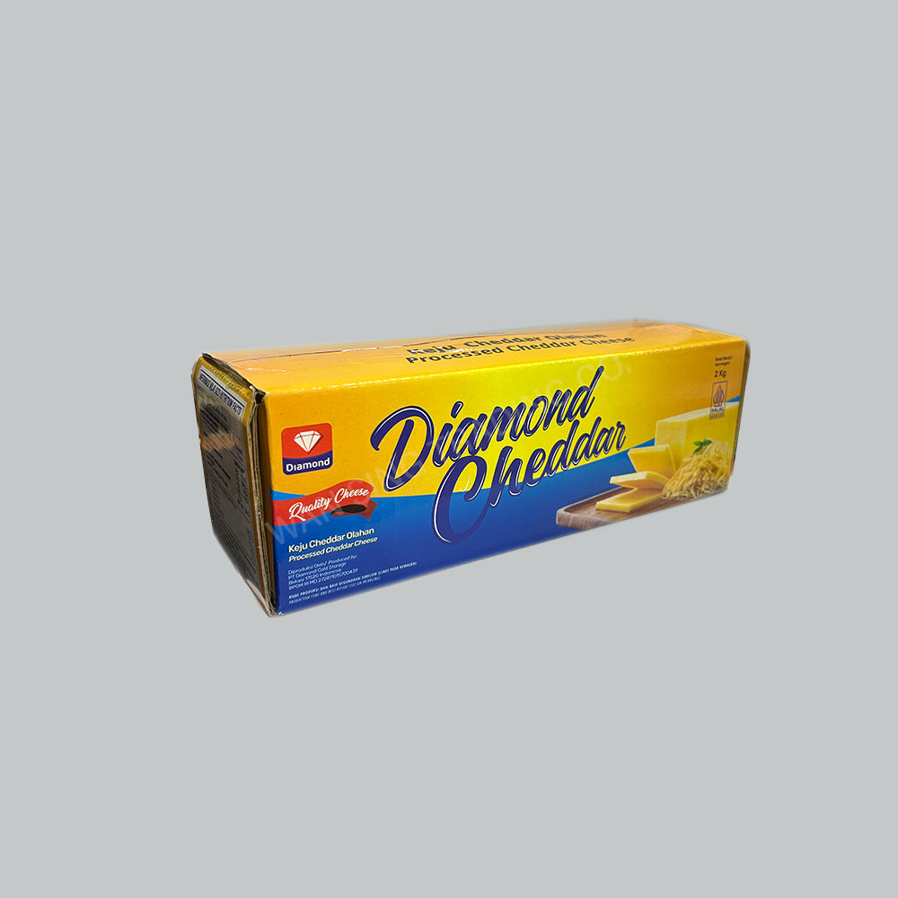 DIAMOND CHEESE PROCESSED CHEDDAR 2KGX4BOX/CTN
