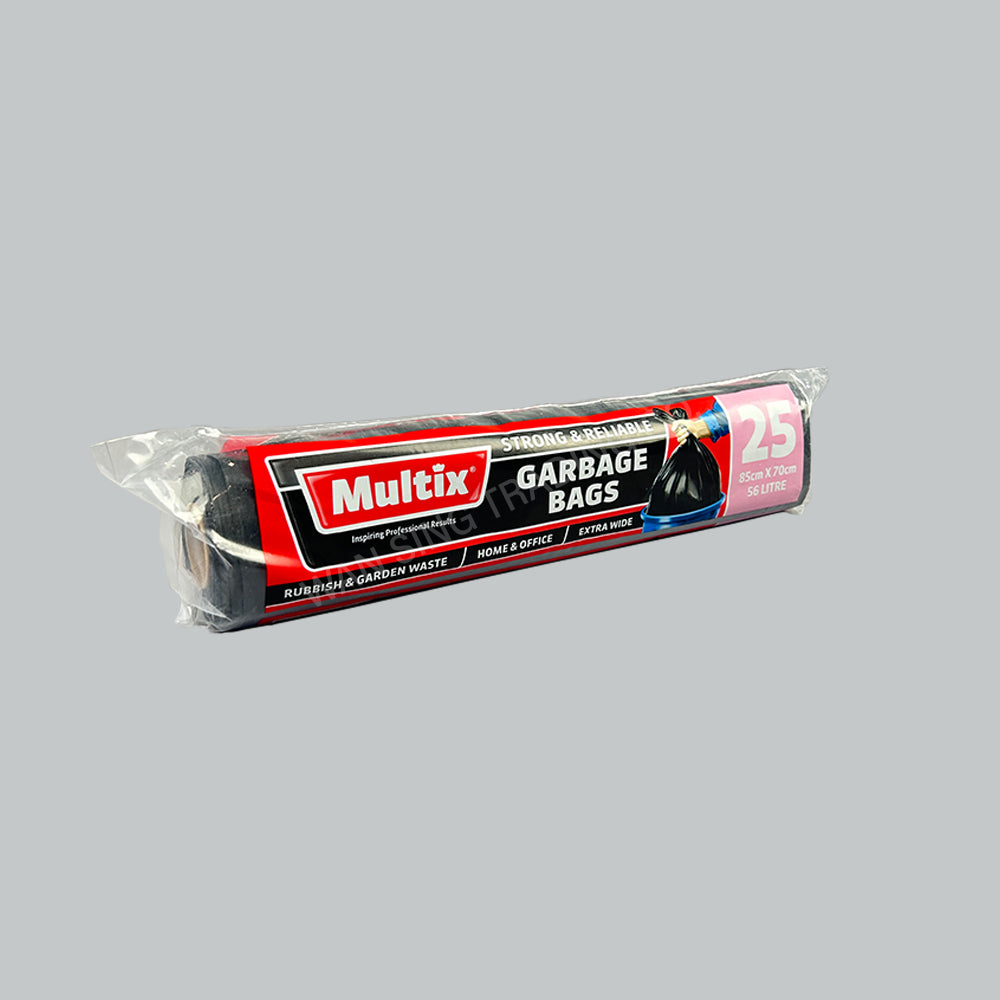 MULTIX 10290 GARBAGE BAG BLK-SR-56L 85X70CM 25'S