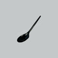 LHP PLASTIC SPOON 6.5" BLK 50'SX40PKT/CTN
