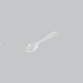 FX PLASTIC SPOON 4" TRANS 60'SX100PKT/CTN