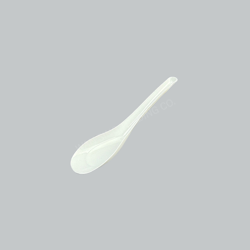 FX PLASTIC CHINESE SPOON 5"(II) WH 80'SX30PKT/CTN