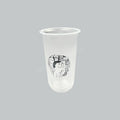 PLASTIC CUP U-SHAPED 22OZ(TFU22) MISPRINT 50'S