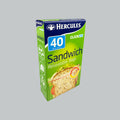 HERC CLICKZIP RESEAL SANDWICH 18X16CM 40'SX12PKT/C