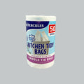 HERC KITCHEN TIDY BAG HDL TIE(S)12LX45X44 50'SX10R