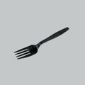 2501802 - PP PLASTIC FORK 7" HEAVY BLK 50'SX20PKT/CTN