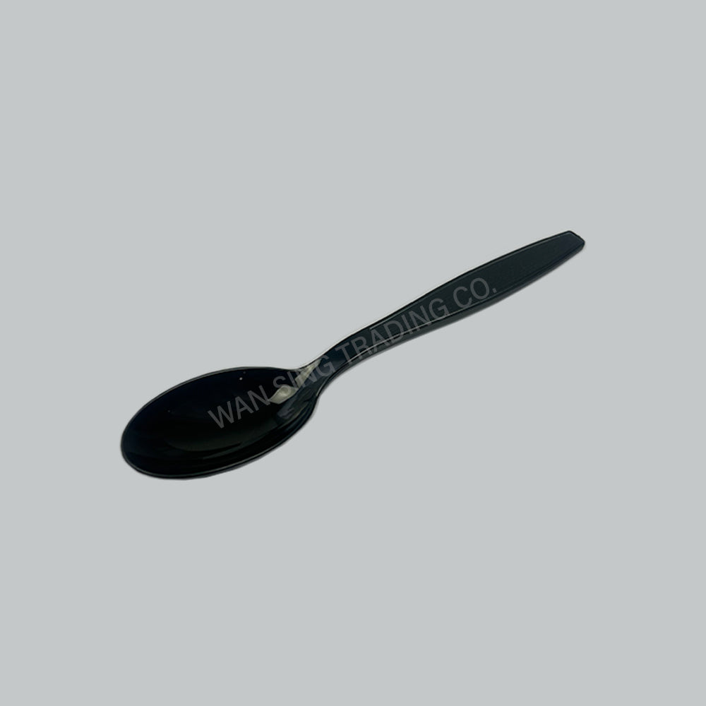 2501803 - PP PLASTIC SPOON 7" HEAVY BLK 50'SX20PKT/CTN
