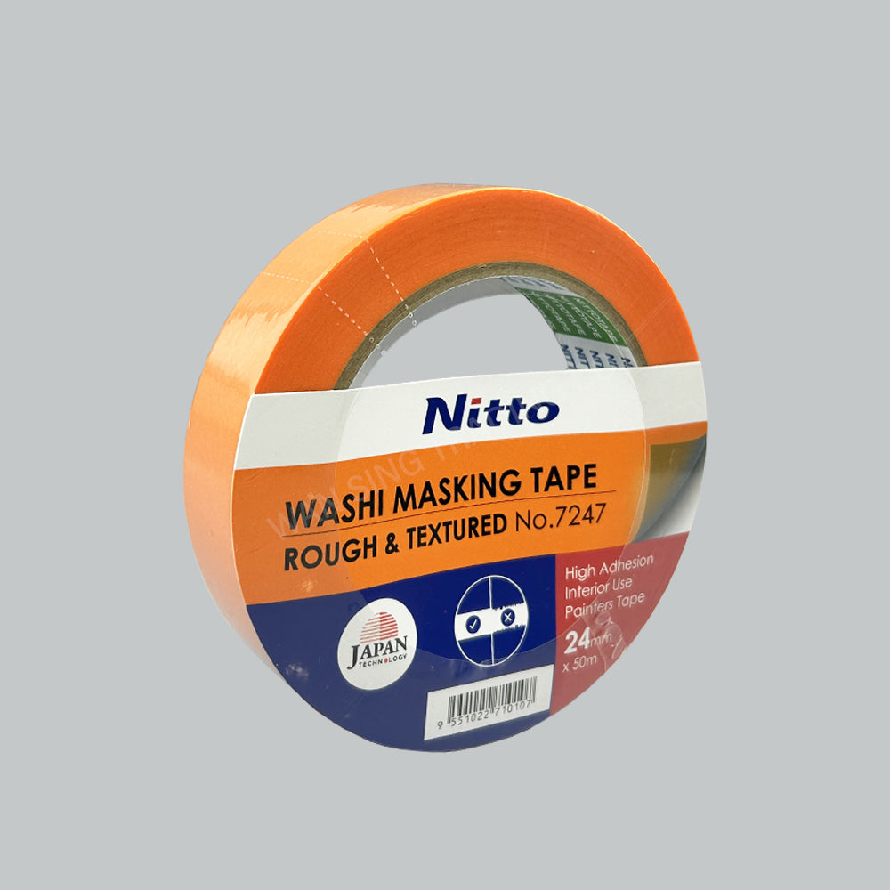 NITTO 7247 MASKING TAPE ROUGH & TEXTURED 24MMX50M
