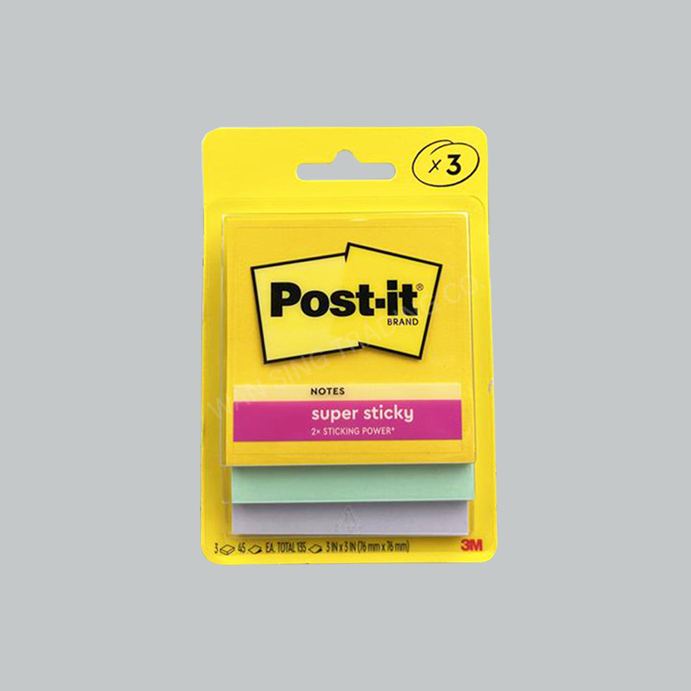 3M POST-IT SUPER STICKY NOTE 3"X3" SWEETS 45SHT