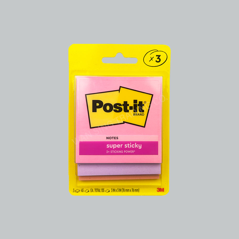 3M 3321-3SSJP POST-IT SUPER STICKY NOTES FLAMINGO