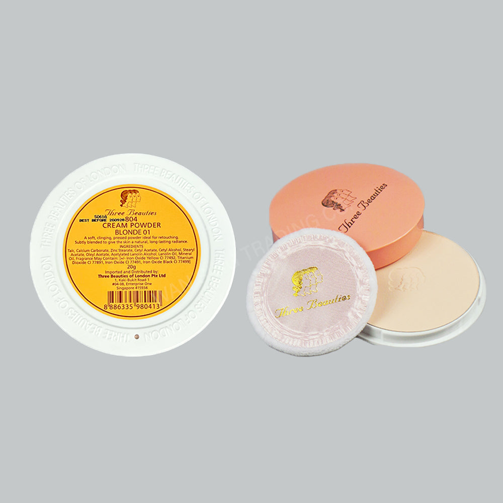 THREE BEAUTIES 804 CREAM POWDER - BLONDE 01