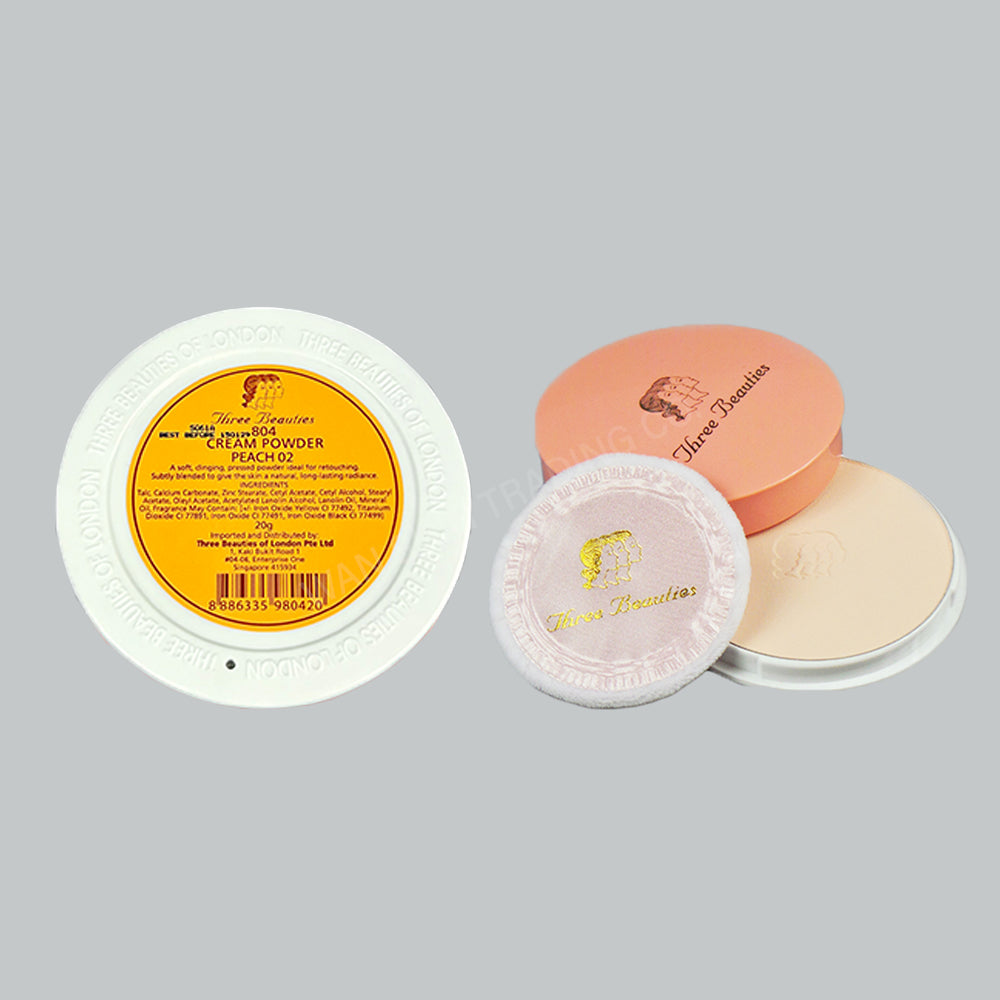 THREE BEAUTIES 804 CREAM POWDER - PEACH